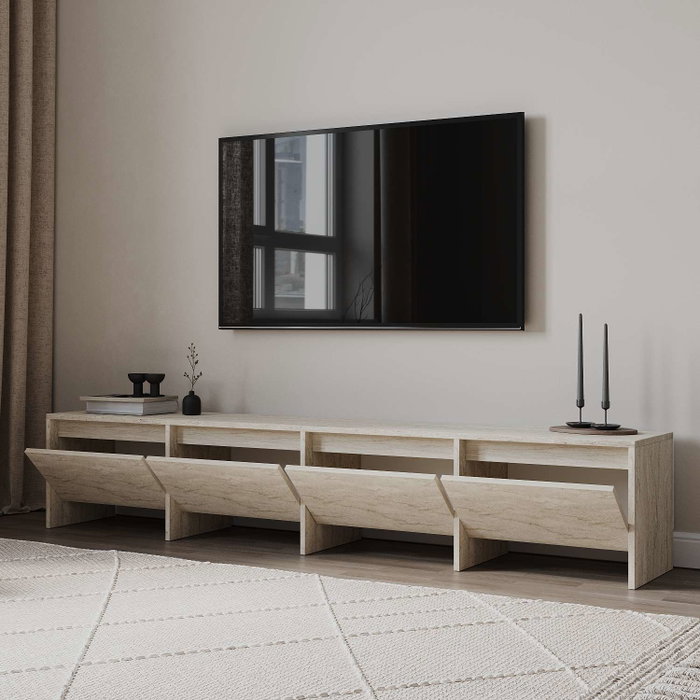 Hanah Home Mueble TV Laris 180 Travertino 180 cm